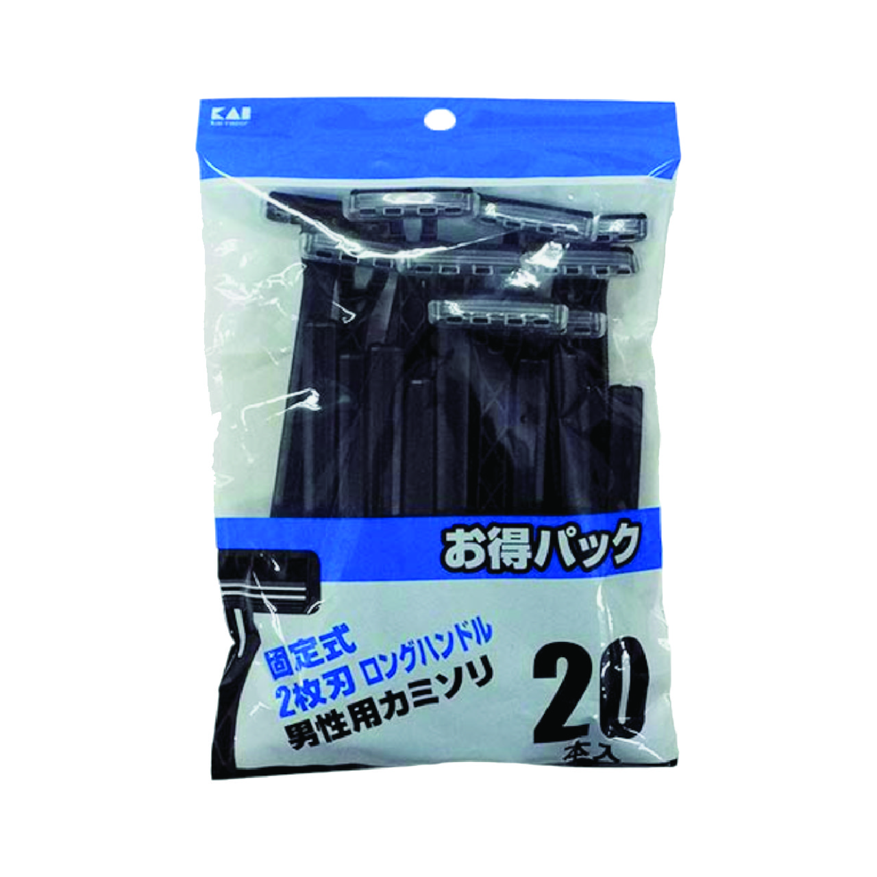 Dao Cạo Râu 2 Lưỡi Kép Thân Nhựa Kai LUF-20P GA0025 ( Set 20 Cây )